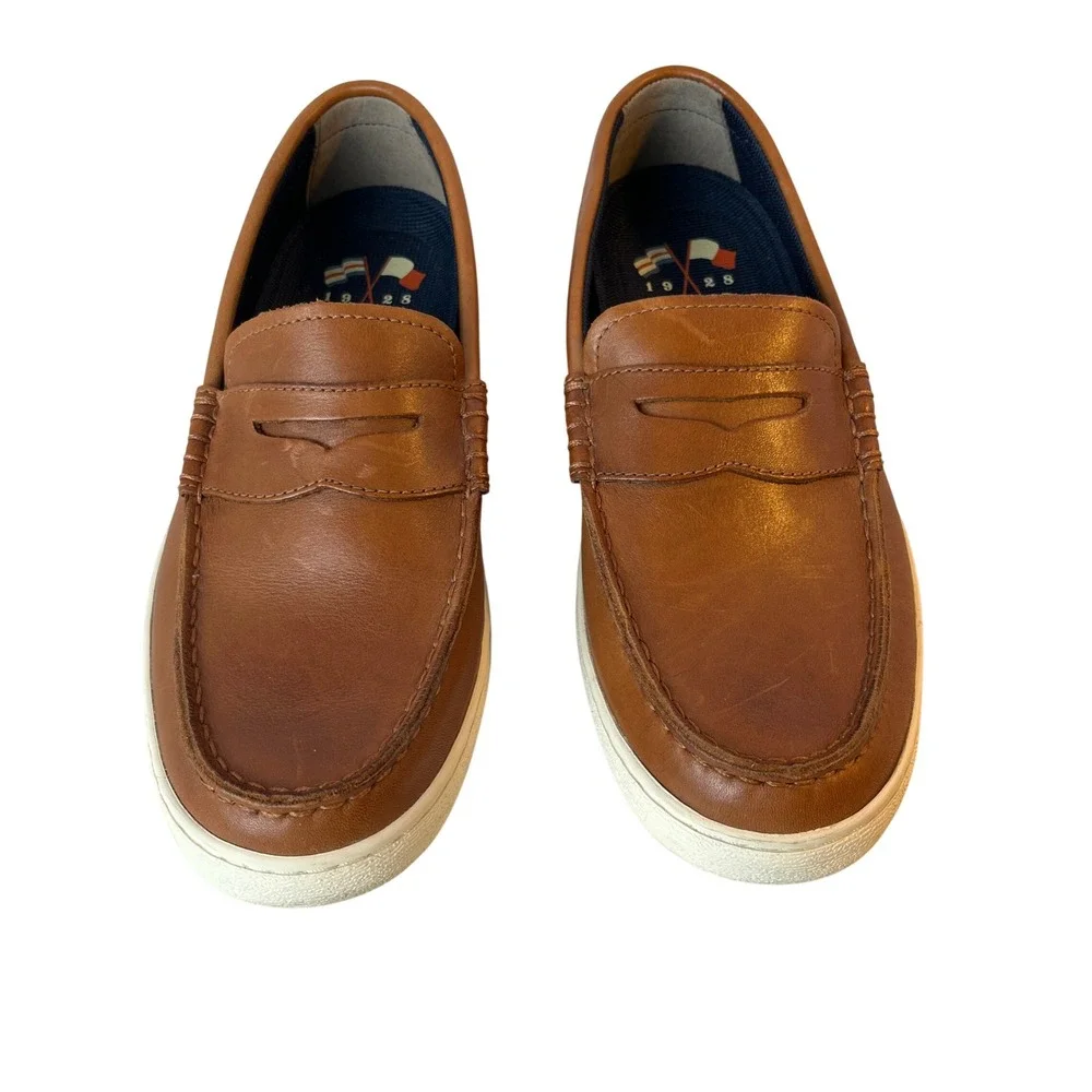 Cole Haan Men's Penny Loafer Slip On Sneaker British Tan Leather Grand OS 7.5M